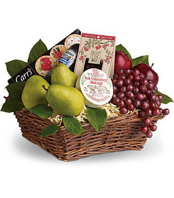 Fruits & Sweets Christmas Basket from Sharon Elizabeth's Floral Designs in Berlin, CT